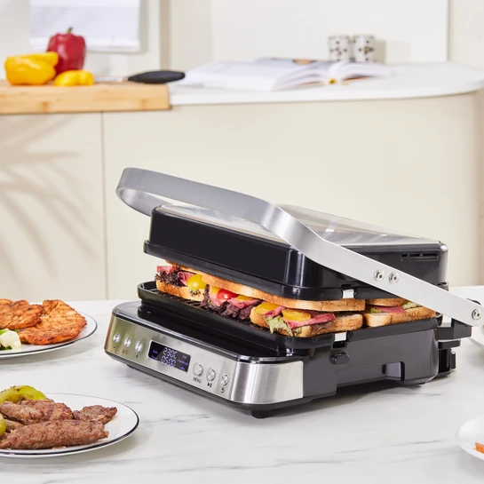 Karaca Presto 3 in1 Digital Inox 2009 Izgara, Waffle Ve Tost Makinesi