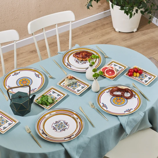 Karaca Positano 18 Parça 6 Kişilik New Bone Kahvaltı Seti 