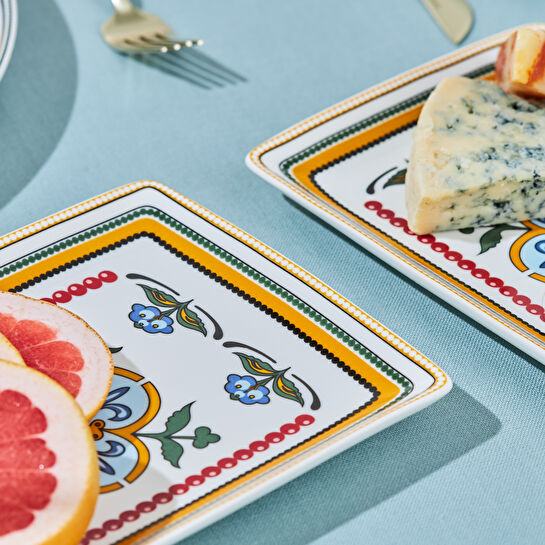 Karaca Positano 18 Parça 6 Kişilik New Bone Kahvaltı Seti