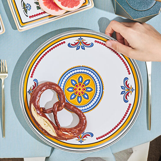 Karaca Positano 18 Parça 6 Kişilik New Bone Kahvaltı Seti