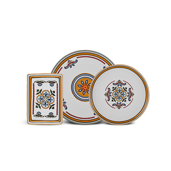 Karaca Positano 18 Parça 6 Kişilik New Bone Kahvaltı Seti