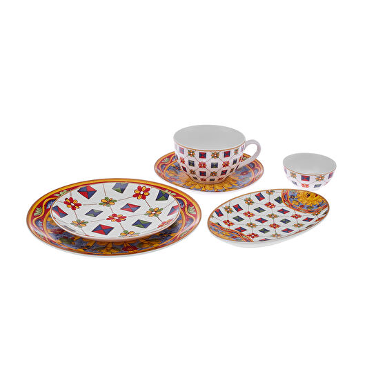 Karaca Juno 26 Parça 6 Kişilik New Bone Yemek / Kahvaltı Takımı