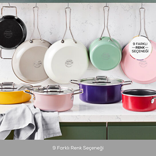 Karaca Swiss Crystal Mastermaid 9 Parça İndüksiyon Tabanlı Tencere Seti Pink