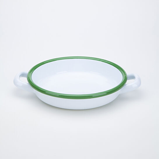 Karaca Refika'dan Emaye Sahan Beyaz Yeşil