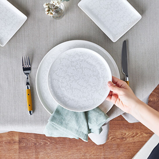 Karaca Minerva 18 Parça 6 Kişilik New Bone Yemek Kahvaltı Takımı