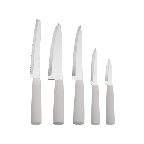 Karaca Burby 14 Piece Knife Block Set, Cream - KARACA UK