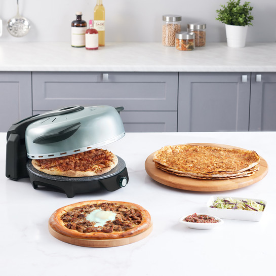 Karaca Gastro 10 İn 1 Pizza Lahmacun ve Tandır Ekmeği  Makinesi Biodiamond Cool Gray 