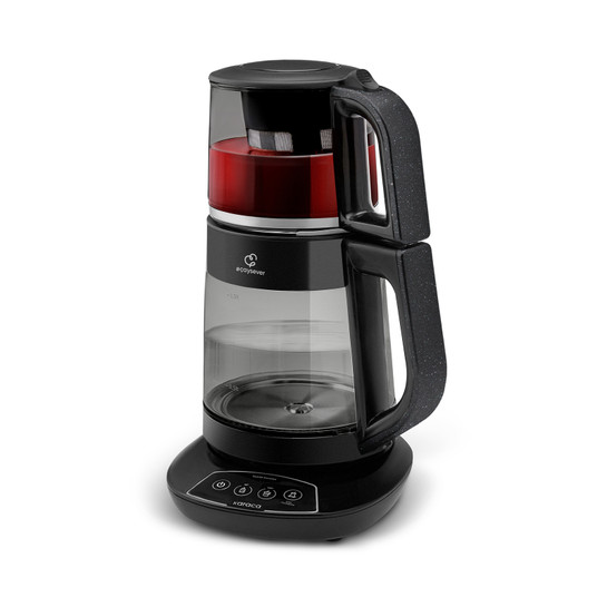 Karaca Çaysever 3 in 1 Konuşan Renkli Camlı Çay Makinesi Su Isıtıcı ve Mama Suyu Hazırlama 1700w Graphite
