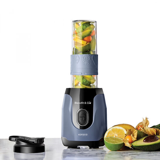 Karaca Blendfit Go Smoothie Blender Set Blue Gray