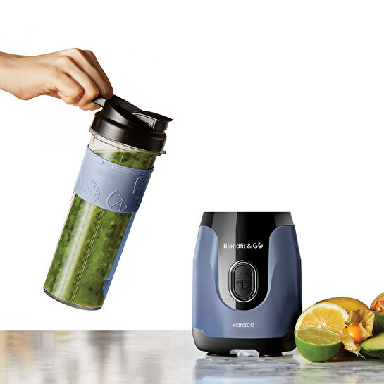Karaca Blendfit Go Smoothie Blender Set Blue Gray