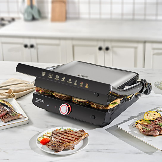 Karaca Robotoast Meat Sear 8 Kişilik Döküm Grill Tost Makinesi