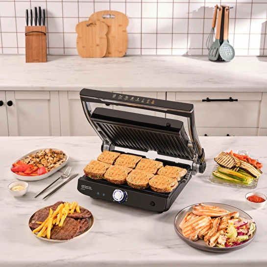 Karaca Robotoast Meat Sear 8 Kişilik Döküm Grill Tost Makinesi
