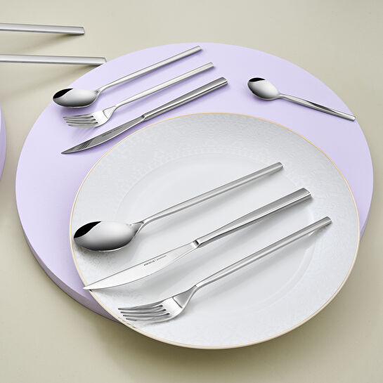 Karaca Carmelo 91 Parça 12 Kişilik Premium Kutulu Çatal Kaşık Bıçak Seti