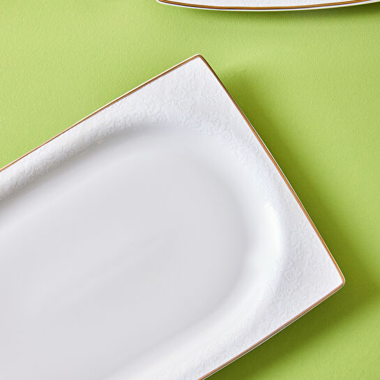 Karaca Horus Cream 60 Parça Yemek Takımı Kare