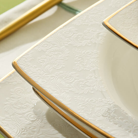 Karaca Horus Cream 60 Parça Yemek Takımı Kare