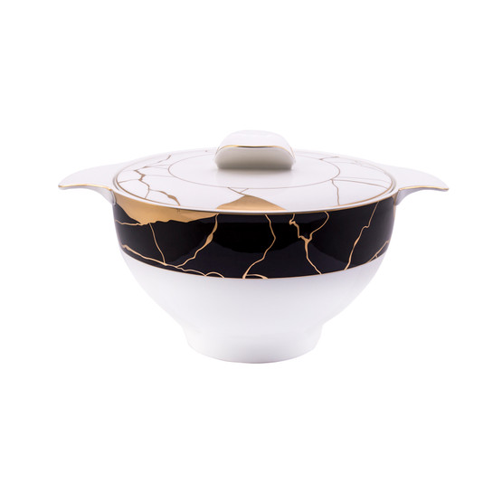 Jumbo Marble Bone  61 Parça 12 Kişilik Yemek Takımı