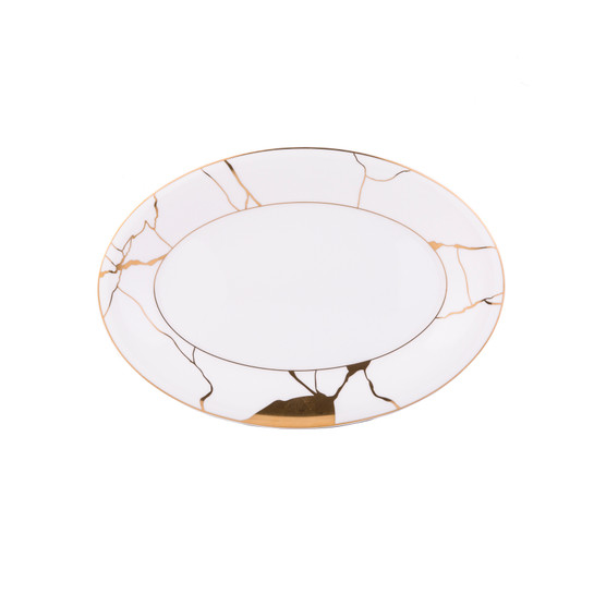 Jumbo Marble Bone  61 Parça 12 Kişilik Yemek Takımı