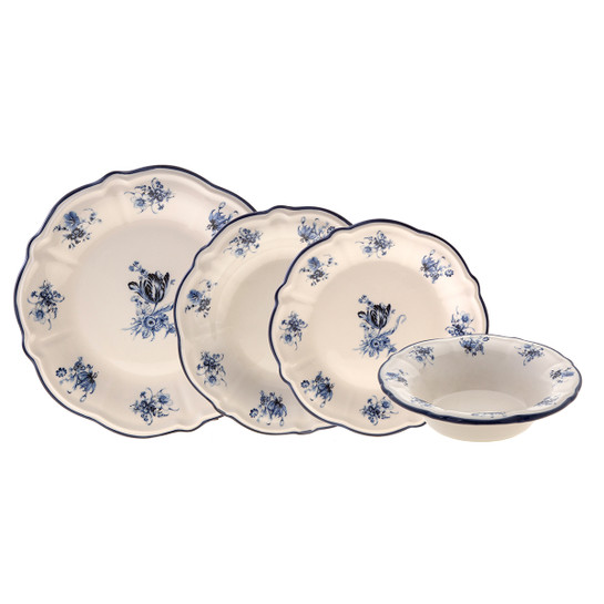 Jumbo Blueısh 16 Parça 4 Kişilik Stoneware Yemek Takımı