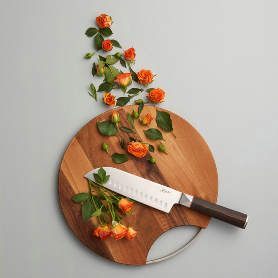 Jumbo Wood Mood Yuvarlak Kesme ve Sunum Tahtası 
