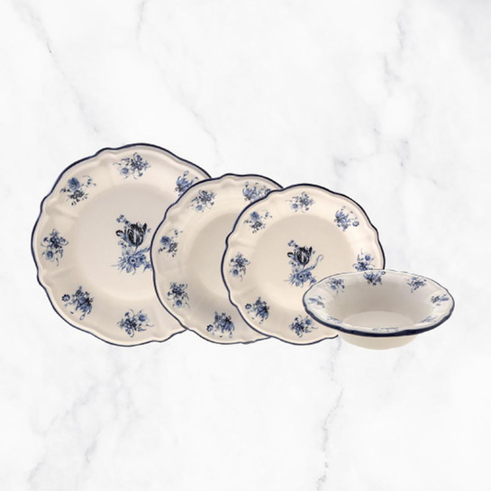 Jumbo Blueısh 16 Parça 4 Kişilik Stoneware Yemek Takımı