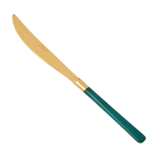 Jumbo Paint Green Titanyum Gold 18 Parça 6 Kişilik Çatal Kaşık Bıçak Takımı