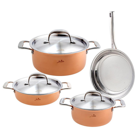 Jumbo Crafts Steel 7 Parça Tencere Seti