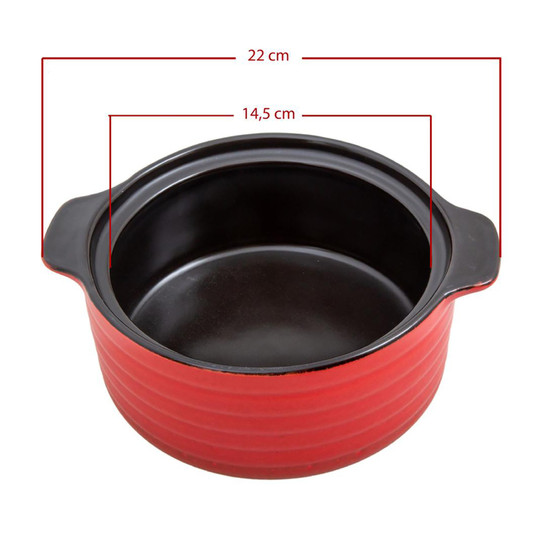 Jumbo Terra Pot Porselen Tencere 22 cm