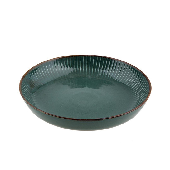 Jumbo Terracota Çukur Tabak Blue 24 cm