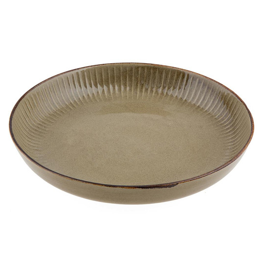 Jumbo Terracota Çukur Tabak Beige 26 cm