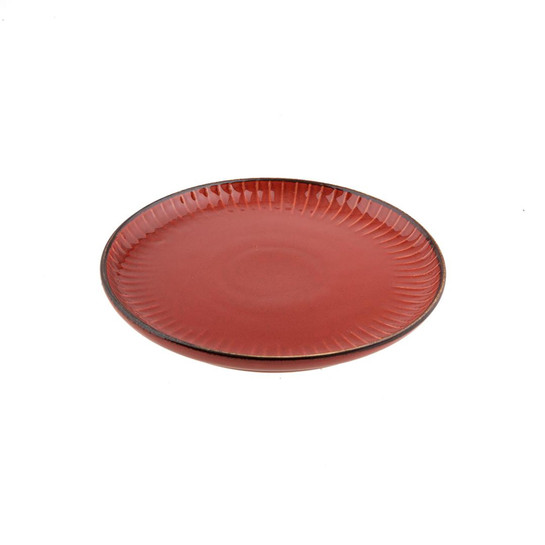 Jumbo Terracota Düz Tabak Red 17 cm