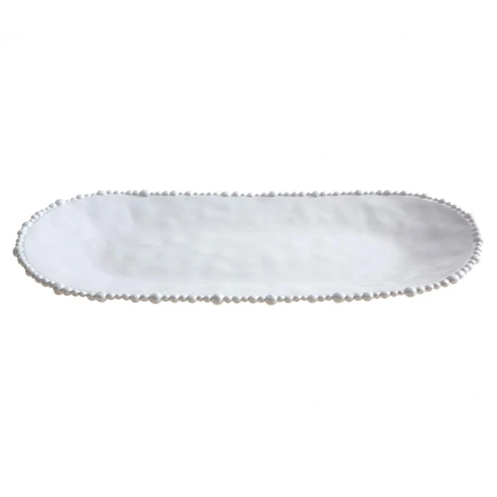 Jumbo Alesta Oval Tepsi Beyaz
