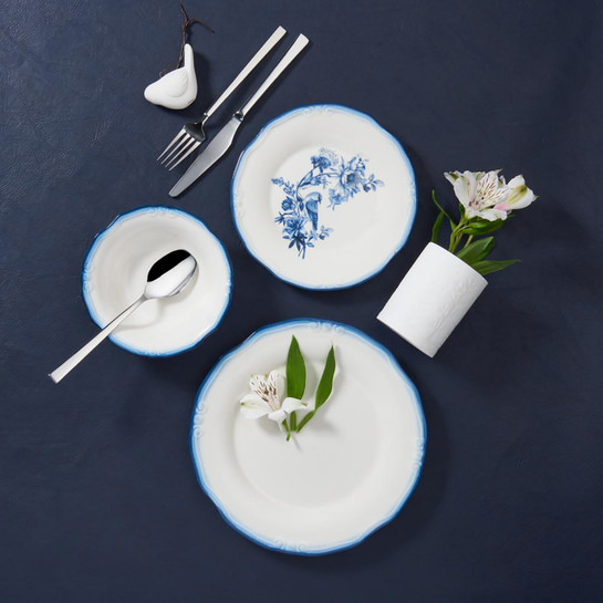 Jumbo Vintage Stoneware 12 Parça 4 Kişilik Yemek Takımı
