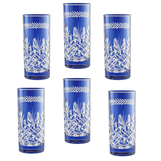 Jumbo Double Face 6 Parça Meşrubat Bardağı Mavi
