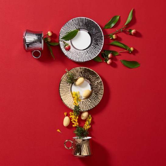Jumbo Kaktüs Titanyum Gold Fincan Takımı