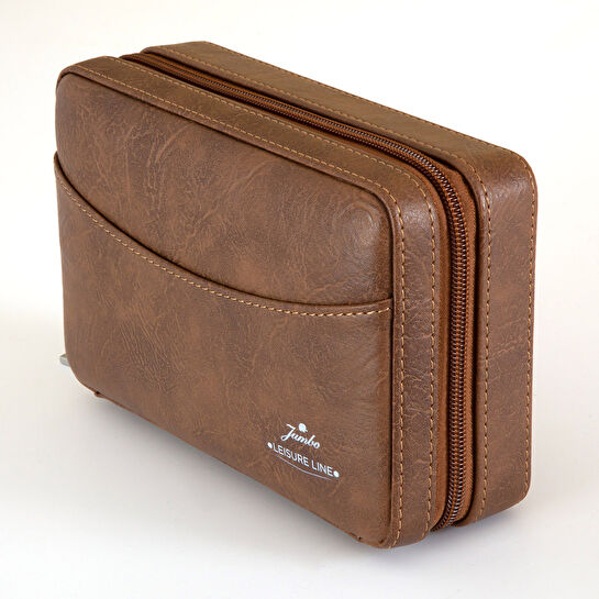 Jumbo Çakmak Kesicili Taba Puro Taşıma Çantası M