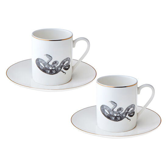 Jumbo X İstanbul Modern Taner Ceylan Yılan 2 Kişilik Kahve Fincan Takımı