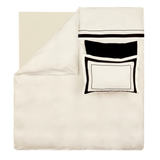 Karaca Home White Collection Charlotte Çift Kişilik Saten Nevresim Takımı Beyaz