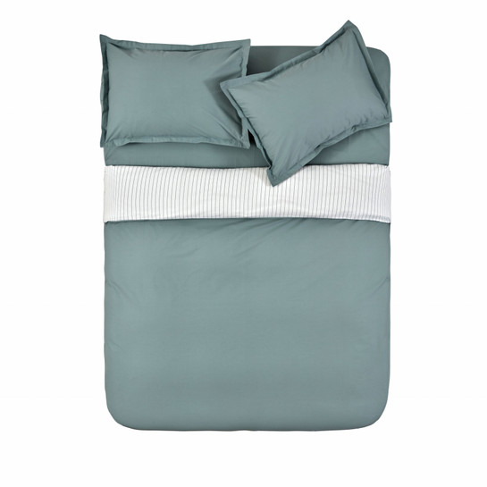 Karaca Home Cool Touch Stripe Çift Kişilik Nevresim Takımı Yeşil
