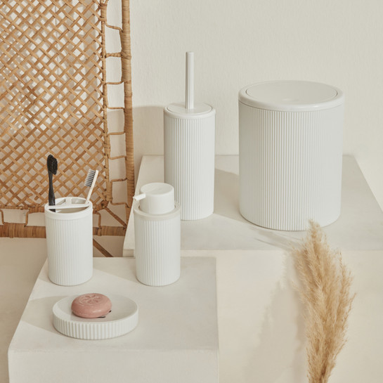 Karaca Home Mayra 5'li Banyo Seti Beyaz