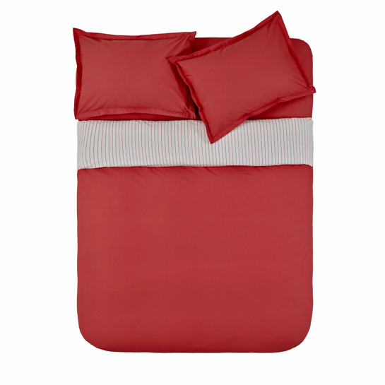 Karaca Home Cool Touch Stripe Tek Kişilik Nevresim Takımı Kırmızı 