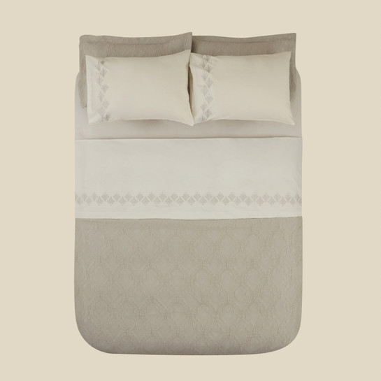 Karaca Home Ruby Çift Kişilik Düet Set Gri