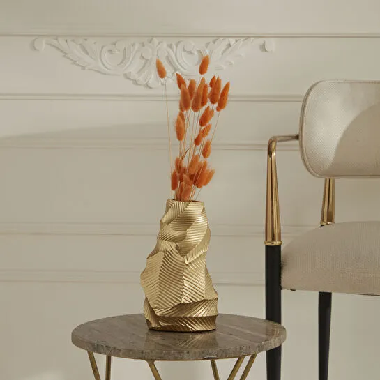 Karaca Home Lana Vazo Gold 12x7,9x20 cm