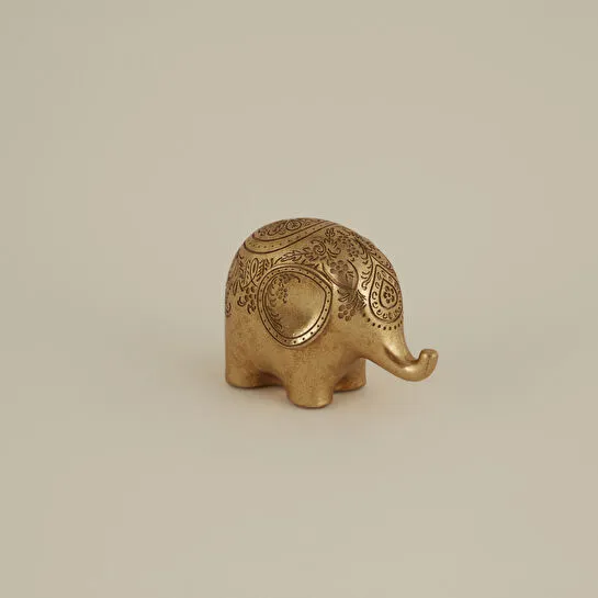 Karaca Home Elephant Biblo Gold 16,5X9,8X11,8CM