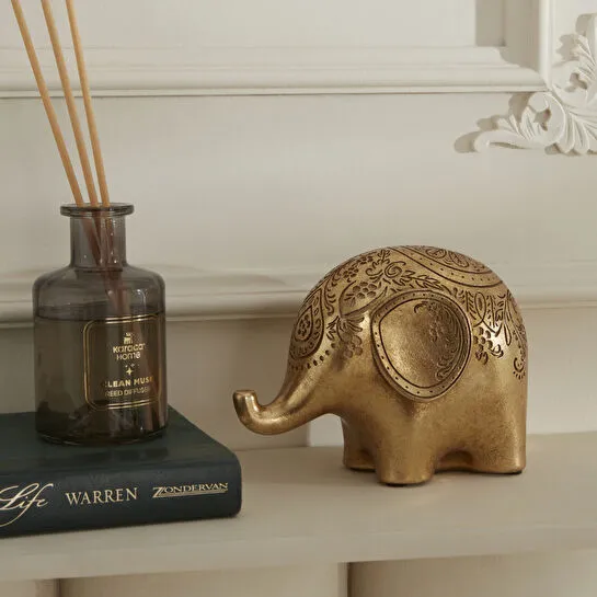 Karaca Home Elephant Biblo Gold 16,5X9,8X11,8CM