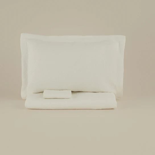 Karaca Home Serenity Çift Kişilik Yatak Örtüsü Seti Beyaz