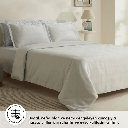 Karaca Home Royale Çift Kişilik Nevresim Takımı Açık Mavi 