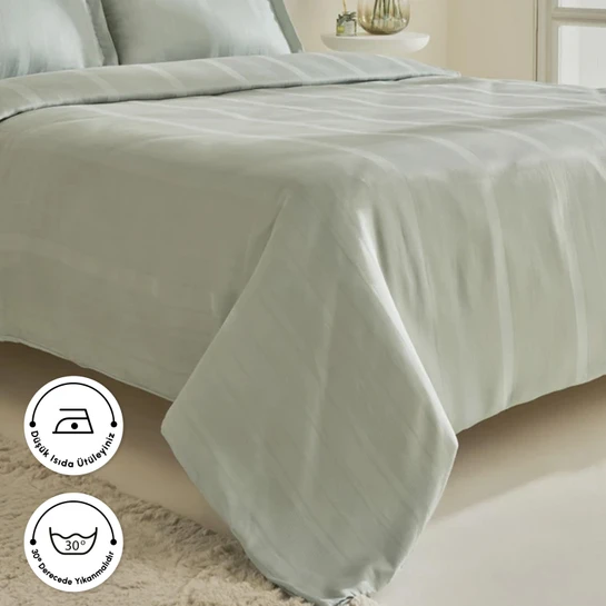 Karaca Home Alvin King Size Nevresim Takımı Adaçayı