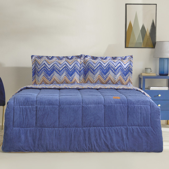 Karaca Home Vega Tek Kişilik Comfort Set Lacivert