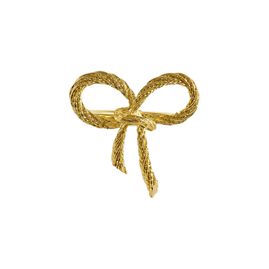 Karaca Ribbon 2'li Peçete Yüzüğü Gold