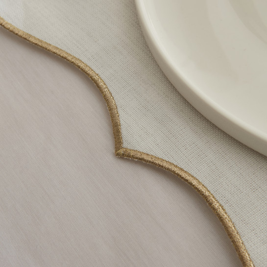 Karaca Home Pera Amerikan Servisi 6'lı Gold 32x48cm